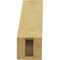Ekena Millwork 3-inch W x 8-inch D x 8-inch H Burlington Rough Cedar Woodgrain TimberThane Knee Brace, Primed BRCUR03X08X08BURRCPR - alternate 5